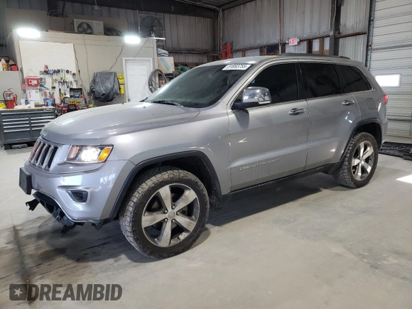 2015 Jeep Grand Cherokee Limited with VIN 1C4RJFBG2FC878523, listed as a Copart auction lot 51853755 with 124,743 mi miles and Salvage Title. Bid and sale history available at carsss.com. Image 1.