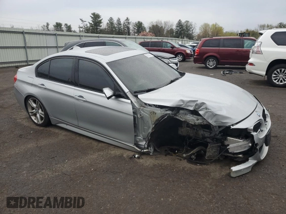 2015 BMW 3 Series 328i xDrive with VIN WBA3B5G57FNS14630, listed as a Copart auction lot 52929145 with 135,998 mi miles and Salvage Title. Bid and sale history available at carsss.com. Image 4.