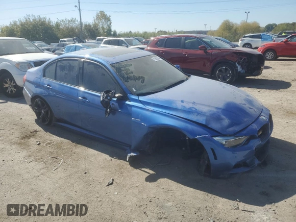2015 BMW 3 Series 335i xDrive with VIN WBA3B9G58FNR93124, listed as a Copart auction lot 73853504 with 105,967 mi miles and Salvage Title. Bid and sale history available at carsss.com. Image 4.