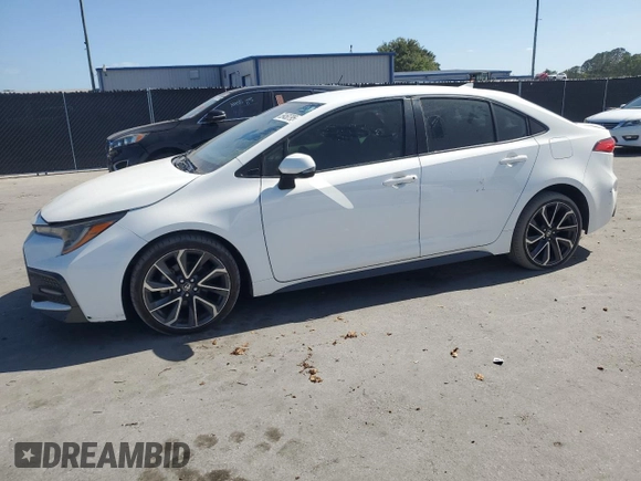 2020 Toyota Corolla SE with VIN JTDS4RCE7LJ031088, listed as a Copart auction lot 55450795 with 148,455 mi miles and Clean Title. Bid and sale history available at DreamBid. Image 1.
