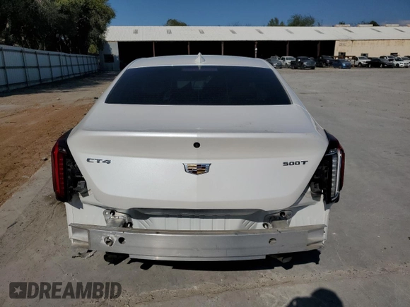 2020 Cadillac CT4 Premium Luxury with VIN 1G6DB5RL9L0154414, listed as a Copart auction lot 80515304 with 17,592 mi miles and Salvage Title. Bid and sale history available at carsss.com. Image 6.