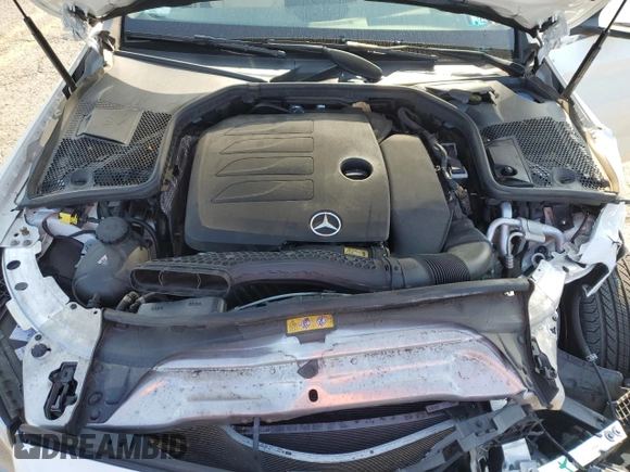 2021 Mercedes-Benz C 300 with VIN W1KWF8EB4MR637322, listed as a Copart auction lot 59097045 with 55,393 mi miles and Salvage title. Bid and sale history available at DreamBid. Image 11.