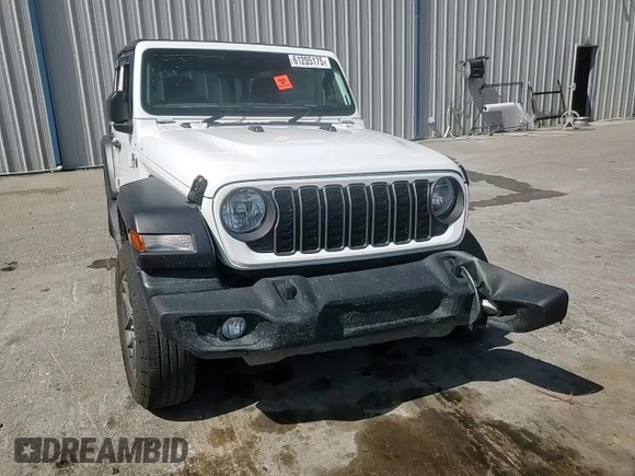 2024 Jeep Wrangler Sport with VIN 1C4PJXKN5RW237039, listed as a Copart auction lot 61205175 with 15,012 mi miles and Non repairable. Bid and sale history available at DreamBid. Image 13.
