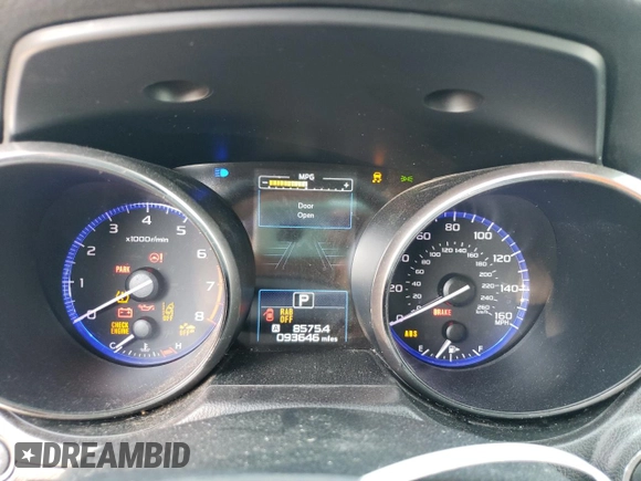 2017 Subaru Outback Touring with VIN 4S4BSETC4H3395571, listed as a Copart auction lot 61763875 with 93,646 mi miles and Salvage title. Bid and sale history available at DreamBid. Image 9.
