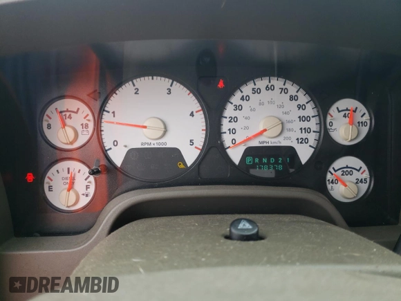 2006 Dodge Ram 2500 SLT with VIN 3D7KR28C86G122141, listed as a Copart auction lot 43026955 with 178,378 mi miles and Salvage Title. Bid and sale history available at carsss.com. Image 9.