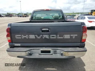 2005 Chevrolet Silverado 1500 Work Truck with VIN 1GCEC14XX5Z204219, listed as a Copart auction lot 60194575 with 198,381 mi miles and Salvage title. Bid and sale history available at DreamBid. Image 6.