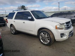 2015 Ford Expedition Platinum with VIN 1FMJU1LT2FEF28179, listed as a Copart auction lot 46353575 with Not provided miles and Salvage title. Bid and sale history available at DreamBid. Image 4.
