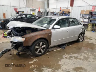 2007 Audi A4 2.0T with VIN WAUDF78E27A095963, listed as a Copart auction lot 87002344 with 208,900 mi miles and Non Repairable. Bid and sale history available at carsss.com. Image 1.