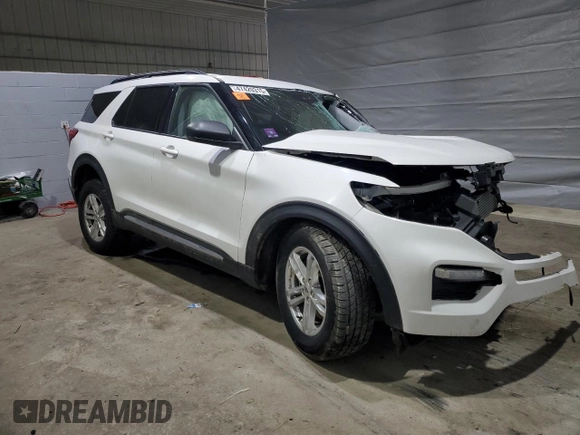 2020 Ford Explorer XLT with VIN 1FMSK8DH8LGC55228, listed as a Copart auction lot 47420315 with Not Provided miles and Salvage Title. Bid and sale history available at DreamBid. Image 4.