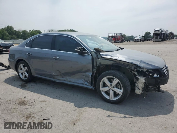 2015 Volkswagen Passat Limited Edition with VIN 1VWAT7A30FC098027, listed as a Copart auction lot 60612055 with 121,208 mi miles and Salvage title. Bid and sale history available at DreamBid. Image 4.