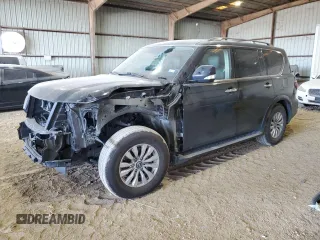 2021 Nissan Armada SV with VIN JN8AY2AC3M9146948, listed as a Copart auction lot 82648434 with 121,254 mi miles and Salvage Title. Bid and sale history available at carsss.com. Image 1.