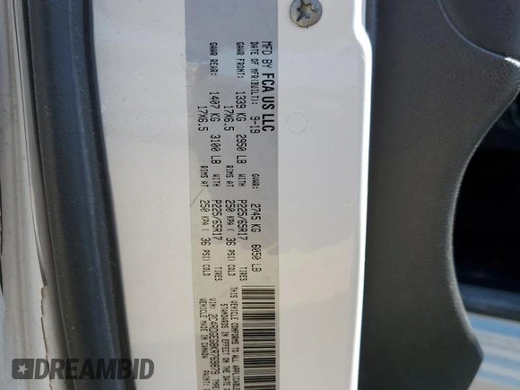 2019 Dodge Grand Caravan GT with VIN 2C4RDGEG8KR769879, listed as a Copart auction lot 48731705 with 137,139 mi miles and Salvage Title. Bid and sale history available at DreamBid. Image 15.