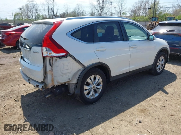 2014 Honda CR-V EX-L with VIN 5J6RM4H7XEL055141, listed as a IAAI auction lot 42074009 with 127,777 mi miles. Bid and sale history available at carsss.com. Image 4.