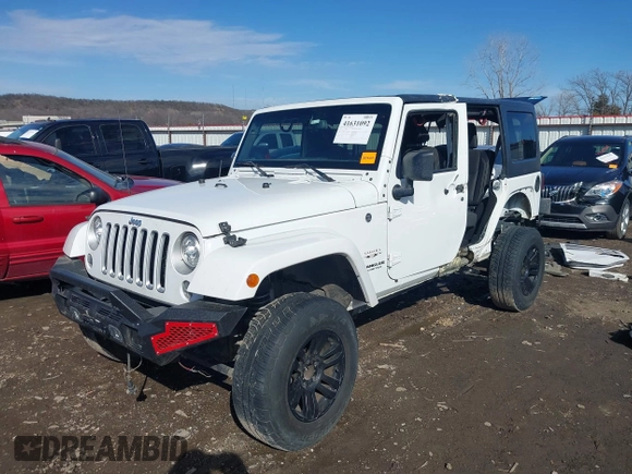 2017 Jeep Wrangler Unlimited Sahara with VIN 1C4BJWEG2HL552382, listed as a IAAI auction lot 41631092 with 96,097 mi miles and . Bid and sale history available at DreamBid. Image 2.