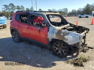 2015 Jeep Renegade Latitude with VIN ZACCJABT6FPC01492, listed as a Copart auction lot 48051185 with Not Provided miles and Salvage Title. Bid and sale history available at DreamBid. Image 4.