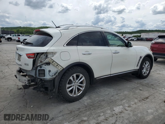 2011 Infiniti FX z VIN JN8AS1MW3BM734117, wystawiony jako Copart lot #55298385 z przebiegiem 257 722 mil mil oraz Szkoda całkowita • Salvage title. Historia ofert i sprzedaży dostępna na DreamBid. Obrazek 3.