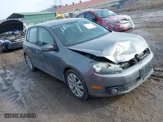 2013 Volkswagen Golf TDI w/Sunroof & Nav with VIN WVWNM7AJ6DW042511, listed as a IAAI auction lot 41464525 with 107,378 mi miles. Bid and sale history available at carsss.com. Image 1.