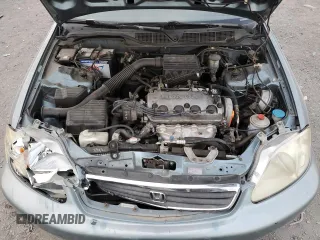 2000 Honda Civic LX with VIN 1HGEJ6672YL035550, listed as a Copart auction lot 50013625 with 158,221 mi miles and Salvage Title. Bid and sale history available at DreamBid. Image 11.