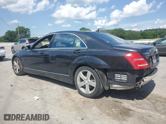 2012 Mercedes-Benz S 550 with VIN WDDNG9EB4CA451209, listed as a Copart auction lot 61836825 with 98,630 mi miles and Salvage title. Bid and sale history available at DreamBid. Image 2.