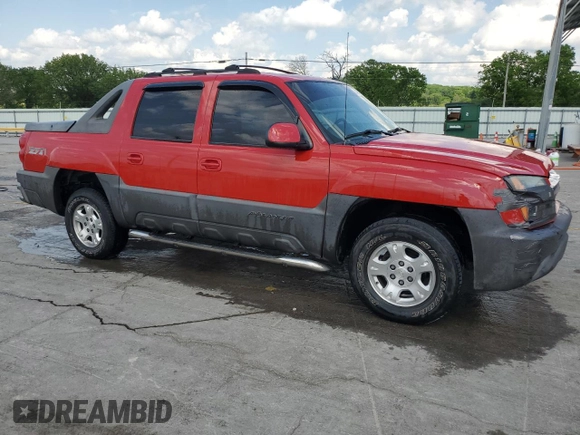2004 Chevrolet Avalanche Z71 with VIN 3GNEK12T14G267265, listed as a Copart auction lot 54694225 with 143,103 mi miles and Salvage Title. Bid and sale history available at DreamBid. Image 4.