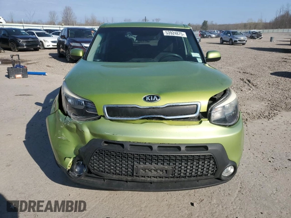 2015 Kia Soul with VIN KNDJN2A28F7750148, listed as a Copart auction lot 53924875 with 80,950 mi miles and Salvage Title. Bid and sale history available at DreamBid. Image 5.