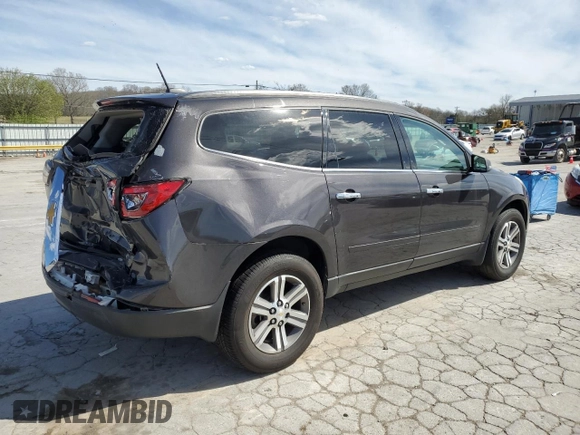 2017 Chevrolet Traverse LT with VIN 1GNKRHKD5HJ249792, listed as a Copart auction lot 50385675 with 110,525 mi miles and Salvage Title. Bid and sale history available at DreamBid. Image 3.