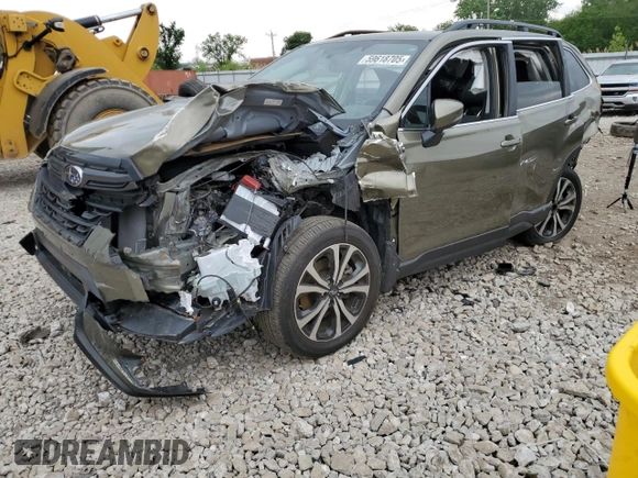 2023 Subaru Forester Limited with VIN JF2SKAPC4PH408779, listed as a Copart auction lot 59618705 with 10,385 mi miles and Salvage title. Bid and sale history available at DreamBid. Image 1.