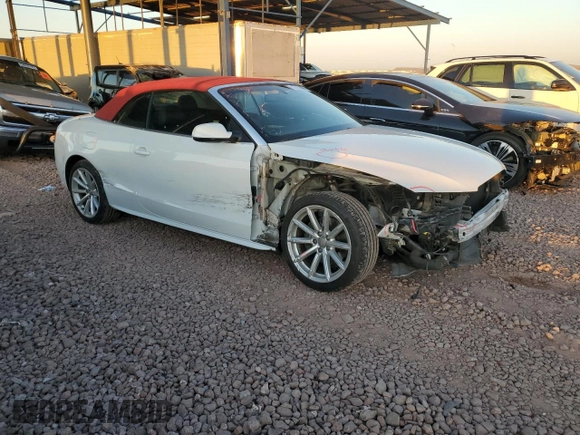 2016 Audi A5 Premium with VIN WAUD2AFH9GN001706, listed as a Copart auction lot 52953695 with 61,739 mi miles and Salvage title. Bid and sale history available at DreamBid. Image 4.