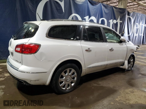 2017 Buick Enclave Leather with VIN 5GAKRBKDXHJ132362, listed as a Copart auction lot 45987955 with 168,537 mi miles and Clean Title. Bid and sale history available at DreamBid. Image 3.