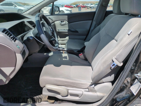 2012 Honda Civic LX with VIN 2HGFB2F56CH610716, listed as a Copart auction lot 54409635 with 222,665 mi miles and Salvage Title. Bid and sale history available at DreamBid. Image 7.