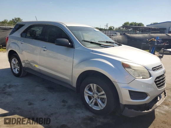 2017 Chevrolet Equinox LS with VIN 2GNALBEK5H1585117, listed as a Copart auction lot 51374395 with Not Provided miles and Salvage Title. Bid and sale history available at DreamBid. Image 4.