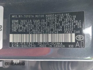 2018 Toyota Corolla L with VIN 2T1BURHE0JC069246, listed as a IAAI auction lot 42164090 with 145,405 mi miles and . Bid and sale history available at DreamBid. Image 9.