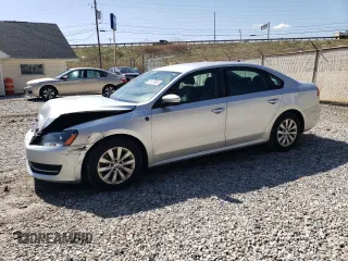 2013 Volkswagen Passat Wolfsburg Edition with VIN 1VWAP7A37DC133728, listed as a Copart auction lot 51570485 with 190,876 mi miles and Salvage Title. Bid and sale history available at carsss.com. Image 1.