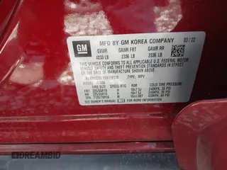 2022 Buick Encore GX Select с VIN KL4MMDSL1NB119119, выставлен на аукционе IAAI как лот 41974559 с пробегом 34 587 миль миль и . История ставок и продаж доступна на DreamBid. Изображение 9.