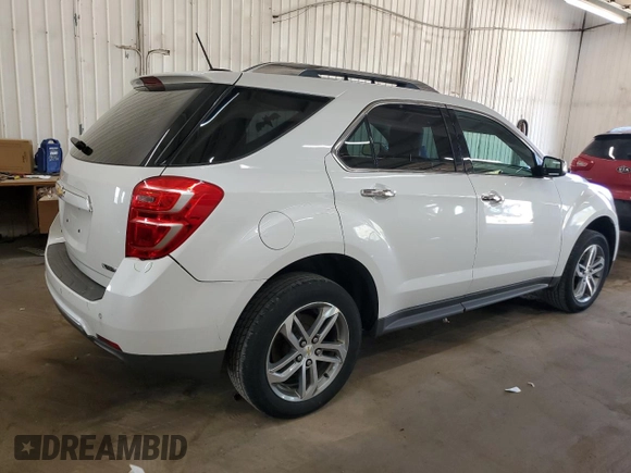 2017 Chevrolet Equinox Premier with VIN 2GNFLGE37H6211834, listed as a Copart auction lot 53741355 with 60,011 mi miles and Salvage Title. Bid and sale history available at carsss.com. Image 3.