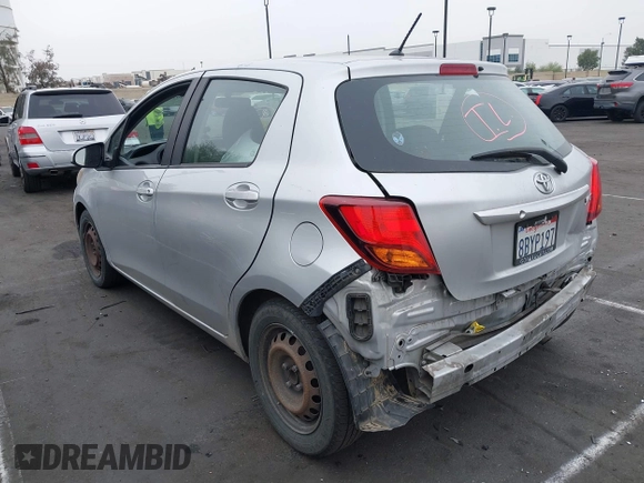 2016 Toyota Yaris L with VIN VNKKTUD39GA062097, listed as a IAAI auction lot 42030121 with 135,500 mi miles. Bid and sale history available at carsss.com. Image 3.