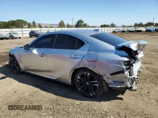 2023 Lexus IS with VIN JTHCA1D22P5125427, listed as a Copart auction lot 73154004 with 16,182 mi miles and Salvage Title. Bid and sale history available at carsss.com. Image 2.
