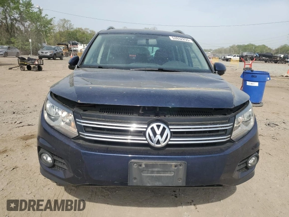 2012 Volkswagen Tiguan S with VIN WVGBV7AX1CW561870, listed as a Copart auction lot 53932255 with 105,972 mi miles and Salvage Title. Bid and sale history available at DreamBid. Image 5.