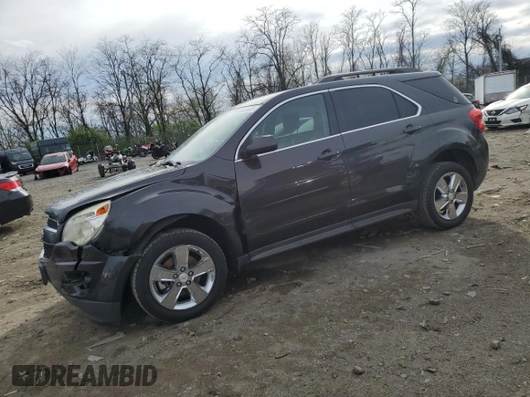 2013 Chevrolet Equinox LT with VIN 2GNALDEK9D6195002, listed as a Copart auction lot 51484405 with 155,391 mi miles and Salvage Title. Bid and sale history available at carsss.com. Image 1.