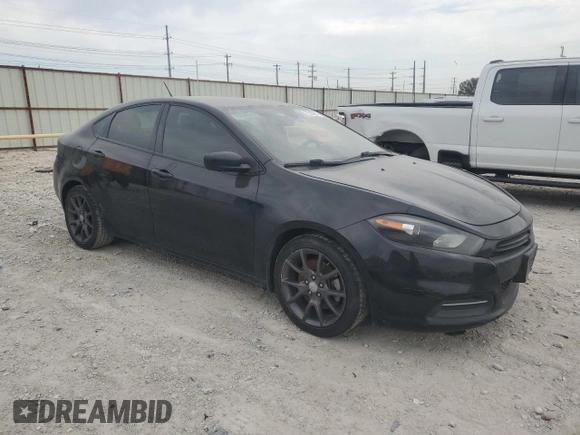 2016 Dodge Dart SE with VIN 1C3CDFAA3GD712361, listed as a Copart auction lot 72596484 with 88,081 mi miles and Salvage Title. Bid and sale history available at carsss.com. Image 4.