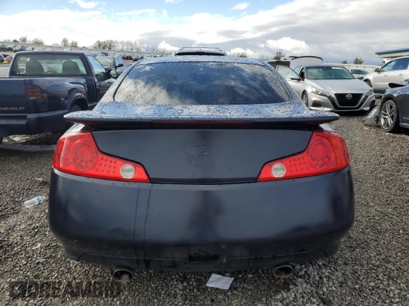 2004 Infiniti G35 Coupe w/Leather with VIN JNKCV54E14M825012, listed as a Copart auction lot 80892054 with 141,616 mi miles and Salvage Title. Bid and sale history available at carsss.com. Image 6.