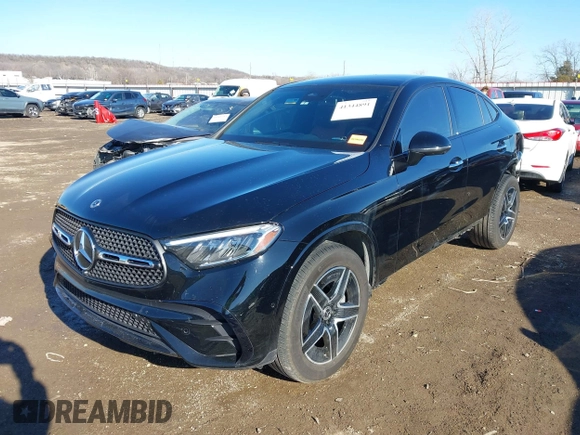 2024 Mercedes-Benz GLC with VIN W1NKJ4HB9RF164062, listed as a IAAI auction lot 41344891 with 12,136 mi miles. Bid and sale history available at carsss.com. Image 2.