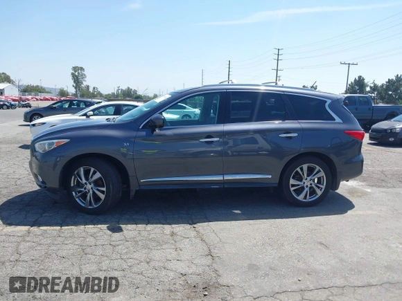 2014 Infiniti QX60 with VIN 5N1AL0MNXEC524906, listed as a IAAI auction lot 42106134 with 109,280 mi miles. Bid and sale history available at carsss.com. Image 14.