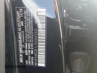 2020 Mercedes-Benz CLA 250 with VIN W1K5J4GB1LN084263, listed as a Copart auction lot 42341494 with Not Provided miles and . Bid and sale history available at DreamBid. Image 12.