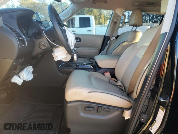 2021 Nissan Armada SV with VIN JN8AY2AC7M9147231, listed as a Copart auction lot 84339974 with 62,110 mi miles and Salvage Title. Bid and sale history available at carsss.com. Image 7.