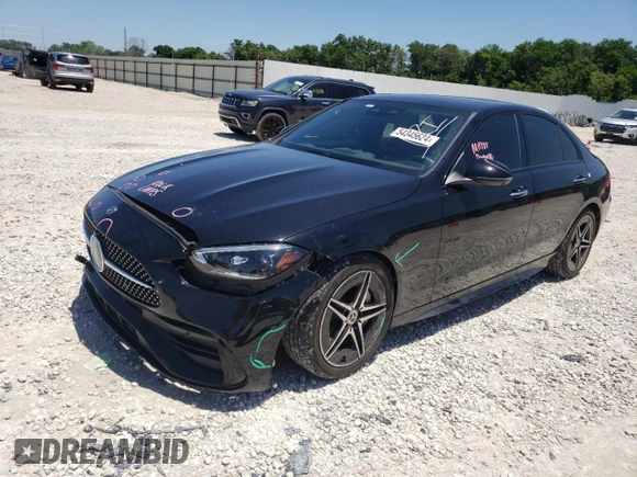 2022 Mercedes-Benz C 300 z VIN W1KAF4GB7NR016285, wystawiony jako Copart lot #54345624 z przebiegiem 17 342 mil mil oraz Czysty tytuł • Clean title. Historia ofert i sprzedaży dostępna na DreamBid. Obrazek 1.