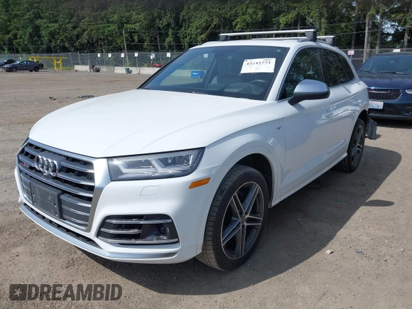 2018 Audi SQ5 Prestige z VIN WA1C4AFY4J2124874, wystawiony jako IAAI lot #42442773 z przebiegiem 86 612 mil mil oraz . Historia ofert i sprzedaży dostępna na DreamBid. Obrazek 2.