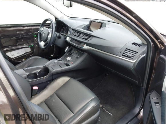 2012 Lexus CT with VIN JTHKD5BH9C2058080, listed as a IAAI auction lot 41993734 with 41,912 mi miles. Bid and sale history available at carsss.com. Image 5.
