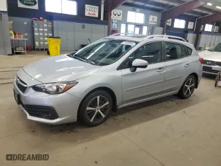 2022 Subaru Impreza Premium with VIN 4S3GTAD69N3723989, listed as a Copart auction lot 51845205 with 24,407 mi miles and Salvage Title. Bid and sale history available at carsss.com. Image 1.