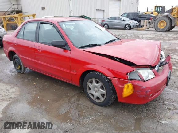 2000 Mazda Protege DX with VIN JM1BJ2224Y0277889, listed as a IAAI auction lot 41160593 with 124,586 mi miles and . Bid and sale history available at DreamBid. Image 1.